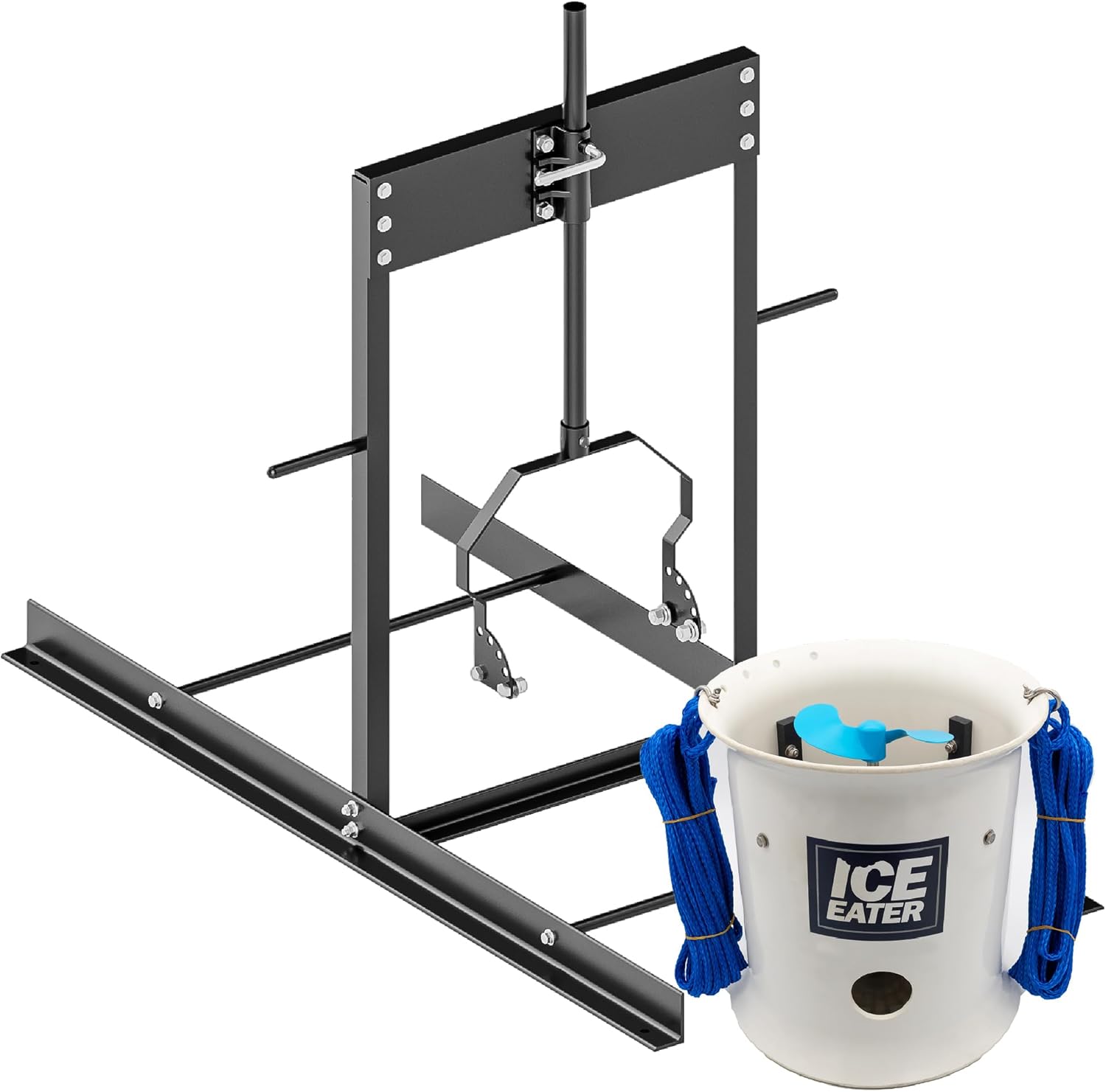 Ice Eater Submersible Pond & Lake Deicer with Shallow Water Stand, Winter Pump for Circulation & Aeration, P750 3/4HP - 100 Ft Cord